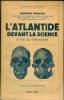 L'Atlantide devant la science. Etude de prehistoire.. POISSON (Georges).