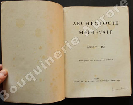 ARCHEOLOGIE MEDIEVALE.V - 1975.. COLLECTIF.