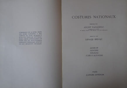 Costumes Nationaux. Autriche - Hongrie - Pologne - Tchécoslovaquie.