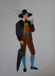 Costumes Nationaux. Autriche - Hongrie - Pologne - Tchécoslovaquie.
