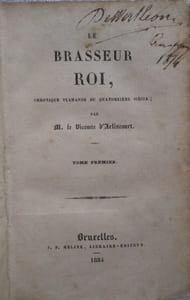 Le Brasseur Roi, chronique flamande du XIVe siècle.