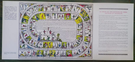 Le Grand jeu des Danseurs de Corde, Sauteurs et Voltigeurs.. [Jeu de l'oie] - Laboratoires Clin-Comar.