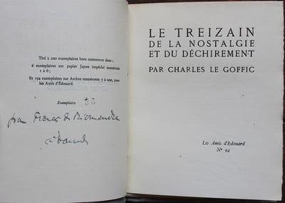 Le Treizain de la nostalgie et du déchirement.