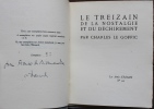 Le Treizain de la nostalgie et du déchirement.. [Exemplaire de Francis de MIOMANDRE] - LE GOFFIC (Charles).