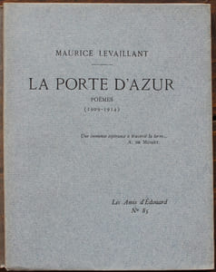 La porte d'Azur. Poèmes (1909-1914).