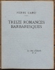 Treize romances barbaresques.. [Exemplaire de Francis de MIOMANDRE] - CAMO (Pierre). 