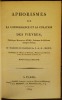Aphorismes sur la connoissance et la curation des fièvres.. STOLL (Maximilien) (1742-1788).