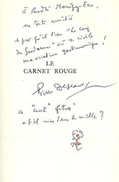 Le Carnet Rouge.. DESCAVES (Pierre).