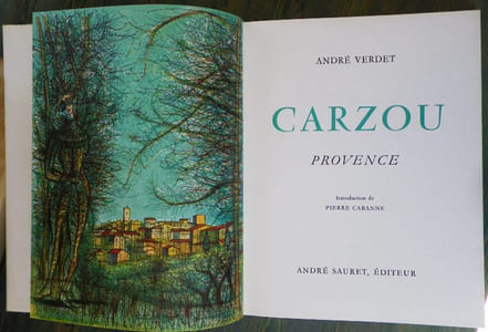 CARZOU. Provence. Introduction de Pierre Cabanne.