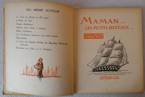 Maman... les petits bateaux... Texte et dessins par André Hellé.. HELLE (André Hellé).