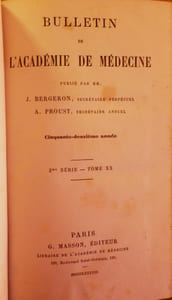 Bulletin de l'Académie de Médecine. Cinquante-deuxième année - 3ème série - Tomes XIX & XX - 1888. (Année complète).