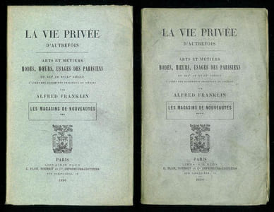 La vie privée d'autrefois - Arts et Métiers, Modes, Moeurs, Usages des Parisiens du XIIe au XVIIIe siècle, d'après des documents originaux ou inédits. Les magasins de nouveautés. Collection complète en 4 volumes.