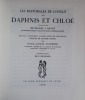 Les pastorales de Longus ou Daphnis et Chloé. Traduction de messire J. Amyot, revue, corrigée, complétée de nouveau, refaite en grande partie par ...