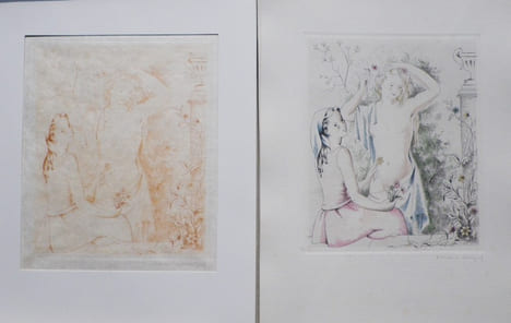 Jeunesse.  12 eaux-Fortes originales de Marianne Clouzot présentées par Gérard d'Houville.. [HOUVILLE (Gérard d')] - CLOUZOT (Marianne).