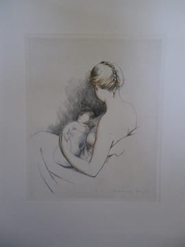 Jeunesse.  12 eaux-Fortes originales de Marianne Clouzot présentées par Gérard d'Houville.. [HOUVILLE (Gérard d')] - CLOUZOT (Marianne).