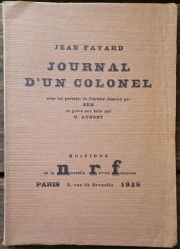 Journal d'un Colonel.. [SEM] - FAYARD (Jean).