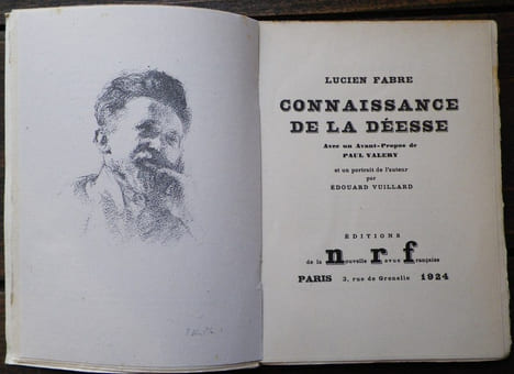 Connaissance de la Déesse - Avec un avant-propos de Paul Valéry.. [VUILLARD (Edouard)] - VALERY (Paul) & FABRE (Lucien).