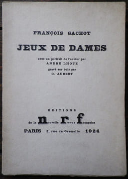 Jeux de Dames.. [LHOTE (André)] - GACHOT (François).