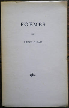 Poèmes.. CHAR (René).