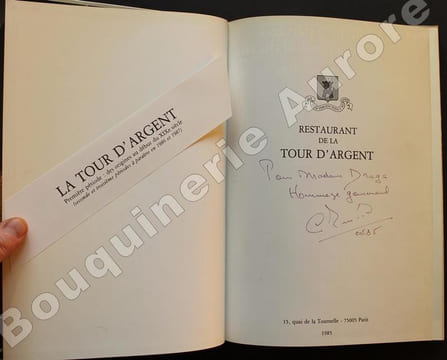 Restaurant de la Tour d'Argent. Première période : Des origines au début du XIXe siècle.. [GASTRONOMIE] - TERRAIL (Claude).