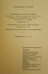 Poésies de Paul Verlaine. Elégies. Illustrations de André Cahard.