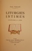 Poésies de Paul Verlaine. Liturgies intimes. Illustrations de G. Assire.. [ASSIRE (G.)] - VERLAINE (Paul).