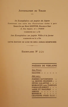 Poésies de Paul Verlaine. Liturgies intimes. Illustrations de G. Assire.. [ASSIRE (G.)] - VERLAINE (Paul).