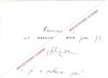 Carte de Voeux autographe signée de Jean CARZOU, peintre français.. Jean CARZOU (1907-2000) - Peintre français.