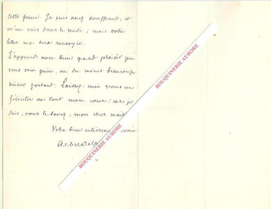 Lettre autographe signée d'Albert Delpit,  Romancier et auteur dramatique, travaille pour des revues créées par Alexandre Dumas, Il affronta en duel Alphonse Daudet.