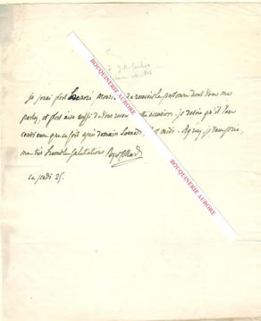 Lettre autographe signée de ROYER-COLLARD, Homme politique libéral et philosophe français.. ROYER-COLLARD (Pierre-Paul Royer, dit) (1763-1845) - Homme ...