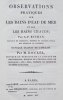 Observations pratiques sur les Bains d'Eau de Mer et sur les Bains Chauds. Ouvrage traduit de l'anglais par M. Rouxel.. BUCHAN (Alexander-Peter).