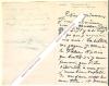 Lettre autographe signée de Jean-Paul LAURENS (1838-1921).. Jean-Paul LAURENS (1838-1921) - Peintre et sculpteur français.