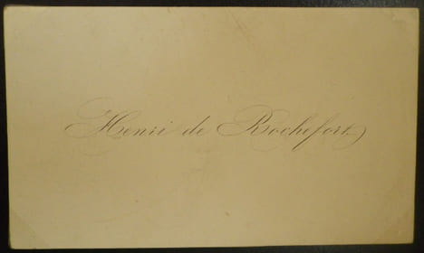 Lettre autographe signée d'Henri ROCHEFORT (1831-1913).. Henri ROCHEFORT, Victor Henri de Rochefort-Luçay (1831-1913).