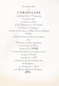 L'Erioclade.. [Collège de 'Pataphysique] - LALOUX (François).