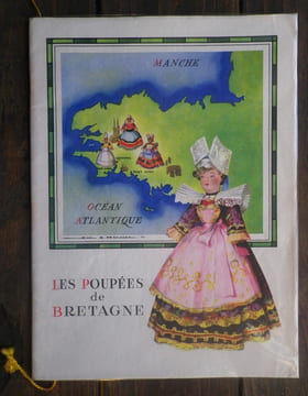 Les Poupées de Bretagne. Illustration de Jean Adrien Mercier, texte de Fanch Gourvil.. [MERCIER (Jean Adrien)] - GOURVIL (Fanch).