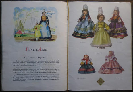 Les Poupées de Bretagne. Illustration de Jean Adrien Mercier, texte de Fanch Gourvil.. [MERCIER (Jean Adrien)] - GOURVIL (Fanch).