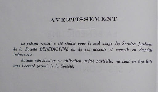 La Bénédictine face à ses contrefacteurs.