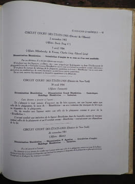 La Bénédictine face à ses contrefacteurs.. Bénédictine - Fécamp.