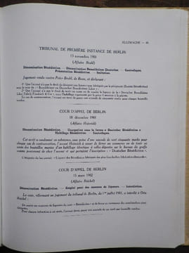 La Bénédictine face à ses contrefacteurs.. Bénédictine - Fécamp.