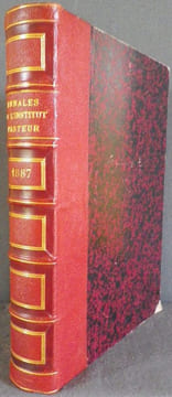 Annales de l'Institut Pasteur (Journal de Microbiologie) - Tome Premier - 1887. Publiées sous le patronage de M. Pasteur.. [PASTEUR (Louis)] - DUCLAUX ...