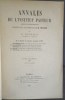 Annales de l'Institut Pasteur (Journal de Microbiologie) - Tome Premier - 1887. Publiées sous le patronage de M. Pasteur.. [PASTEUR (Louis)] - DUCLAUX ...
