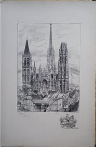 La Cathédrale de Rouen (Seine-Maritime, anciennement Seine-Inférieure).