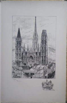 La Cathédrale de Rouen (Seine-Maritime, anciennement Seine-Inférieure). . ROBIDA (Albert).