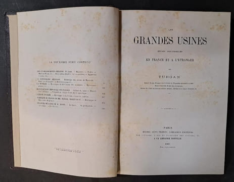 Les grandes usines : études industrielles en France et à l’étranger [les 4  premiers volumes]. [Indutrie ; Usine ; Histoire industrielle ; Technique] ...