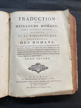 Traduction des meilleurs romans grecs, latins et gaulois, extraits de la Bibliothèque Universelle des Romans dans laquelle on donne lanalyse raisonnée ...