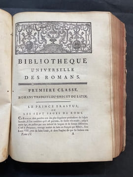 Traduction des meilleurs romans grecs, latins et gaulois, extraits de la Bibliothèque Universelle des Romans dans laquelle on donne lanalyse raisonnée ...