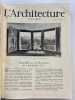 L’Architecture Volume XXVII 1929 [Année complète 12 numéros]. [Revue L’Architecture Volume XLI 1929]