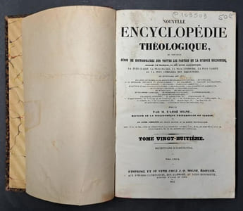 Dictionnaire d'agriculture... / par M. L.-N. Narcisse Mauroy,... ; publié par M. l'abbé Migne... Tome unique