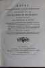 Essai sur la mani&egrave;re la plus avantageuse de construire les machines hydrauliques et en particulier les moulins &agrave; bled .... FABRE Jean Antoine