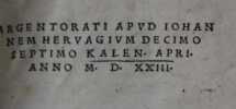Novi Testamenti totius aeditio longe optima et accuratissima.... [Bible. Nouveau Testament (latin) ;  ÉRASME]